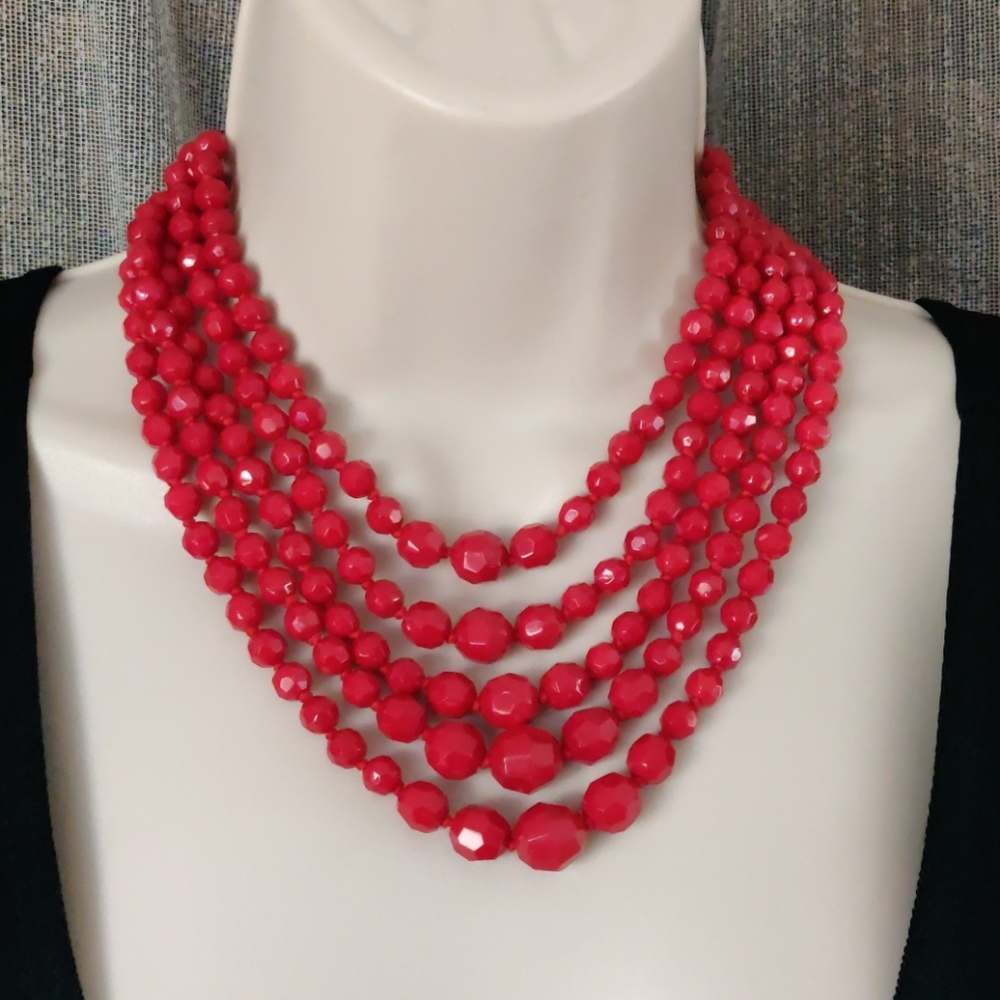 VTG 5 strand necklace (#214)